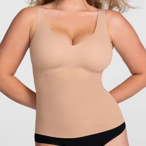 Honeylove Liftwear Tank Medium Support Compression Tank Plus Size 3x Sand